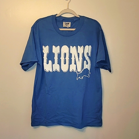 Lee Other - 1999 Detriot Lions Barry Sanders #20 vintage football fan short sleeve tee blue